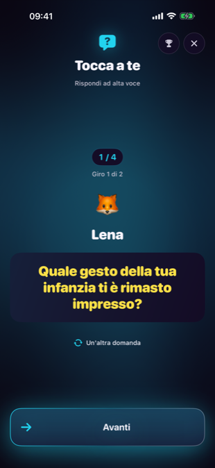 La modalità domande: una domanda legata alla parola segreta